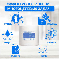 Нетканый протирочный материал Puretech W115 плотность 115гр/м2, белый, размер 34x32см 500 л/рулон W15340