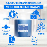 Нетканый протирочный материал Puretech W3, плотность 60г/м2, цвет синий, размер 36,5x32см 1000 л/рулон W60375