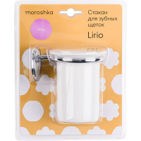Стакан настенный для зубных щеток Moroshka Lirio 909-116-01