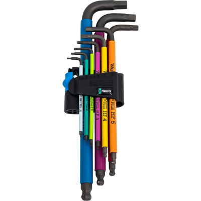 Набор гаечных ключей WERA из 9-ти предметов с системой фиксации шурупов WE-022210