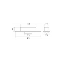 Цилиндрическая защелка Trodos 03.01.30 медь 206010