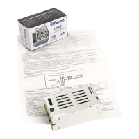 Электронный трансформатор FERON для светодиодной ленты 12W 12V (драйвер), LB002, 48005