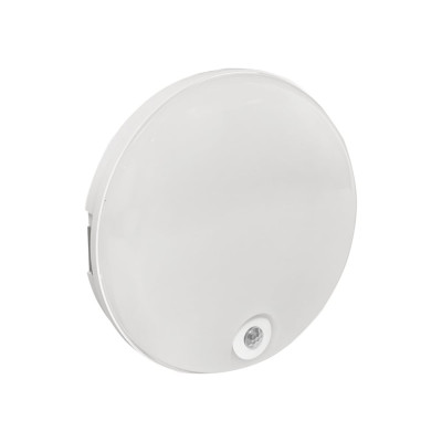 Светодиодный светильник EKF ЖКХ круг ДПО-2100 с инфракрасным датчиком движения 12Вт 4000K IP65 BKL-2100DI-R-12-4000