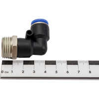 Фитинг угловой для пластиковых трубок (10 мм; 1/2М) ROCKFORCE RF-SPL10-04(2311)