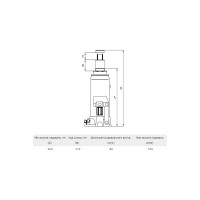 Пневмогидравлический домкрат Станкоимпорт 12 т, 260-510 мм TQ12002