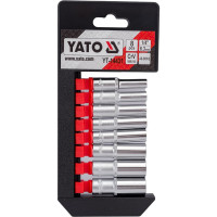 Набор головок торцевых высоких YATO 1/4", 8пр YT-14431 371414431 092 1