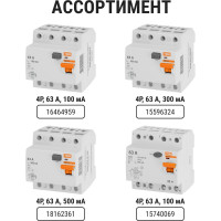 Устройство защитного отключения TDM ELECTRIC УЗО ВД63 2Р, 63А, 300мА, электронное SQ0220-0024