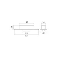Цилиндрическая защелка Trodos 03.01.33 бронза 206009