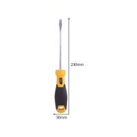 Шлицевая отвертка DELI SL6х150мм DL6361501 Cr-V, магнит, TPR+PP ручка 98355