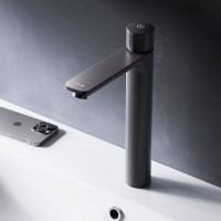 Смеситель для умывальника AM.PM X-Joy TouchReel высокий, чёрный F85A92522