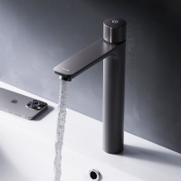 Смеситель для умывальника AM.PM X-Joy TouchReel высокий, чёрный F85A92522