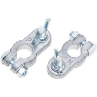 Клеммы АКБ в комплекте StartVOLT свинец, гайка-барашек 8мм SBT 001