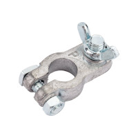 Клеммы АКБ в комплекте StartVOLT свинец, гайка-барашек 8мм SBT 001