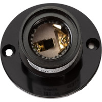 Патрон для лампочки ЮПИТЕР Е27 карболитовый потолочный наклонный черный JP7700-03