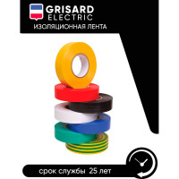 Универсальная изолента Grisard Electric 0,15x15 мм, белая, 10 м GRE-013-0020(1)