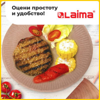 Одноразовая тарелка LAIMA Eco Craft крафт бумажная, 230 мм, 100 шт 608088