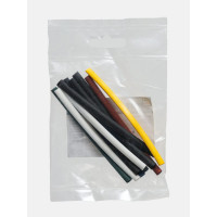 Набор термоусаживаемых трубок Grisard ElectricТТУ 4/2 (4хЧ, 2хБ, К, С, Ж, З) (10x10см/упаковка) GRE-016-0007