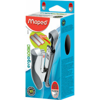 Степлер MAPED Ergologic №24/6, 26/6, до 25 листов, с контейнером для скоб, серебристо-бирюзовый 352513 223138