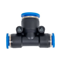 Тройник цанговый T-образный соединительный (8-8-10 мм) SHPI PGT 0810