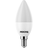 Светодиодная лампа РЕКОРД B37-U 8W Е14 4000К 25039