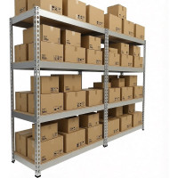 Стеллаж IRONMEBEL Optimus Hook Pro 2000x1800x500 мм, 4 яруса M-СГРФОЦ2000x1800x500x4