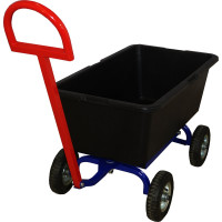 Тележка дворника и садовника с поворотной осью RUSKLAD ТДС П с пневматическими колёсами d200мм ТДС П пневмо 200