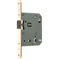 Сантехническая защелка Ренц овальная планка, межосевое расстояние 70 мм, латунь блестящая INLB 2070 oval B