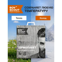 Термопакет BOYSCOUT, 42х45 см, пластиковая ручка, Мах нагрузка до 10 кг  61435