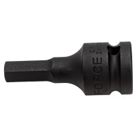 Ударная цельная головка-бита 6 гранная, 1/2", 10 мм FORCE 24406010