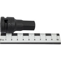 Ударная цельная головка-бита 6 гранная, 1/2", 17 мм FORCE 24406017