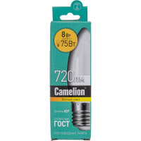 Светодиодная лампа Camelion LED8-C35/830/E27 8Вт 220В 12389