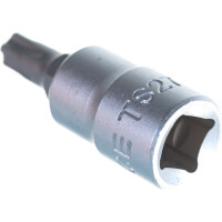 Головка-бита 1/4", 5-ти лучевая с отверстием, TS27, L=32 мм FORCE 32F3227