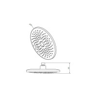 Верхний душ AM.PM Gem 220 мм, хром F0590000