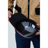 Защитная каскетка Delta Plus AIR COLTAN черная/красная, козырек 70мм COLTAAINOLG