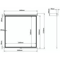 Проекционный настенный экран BRAUBERG WALL 236725