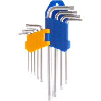 Набор торцевых ключей Г-образных torx 9шт KRAFT KT 700566