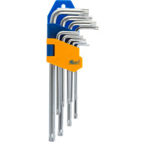 Набор торцевых ключей Г-образных torx 9шт KRAFT KT 700566