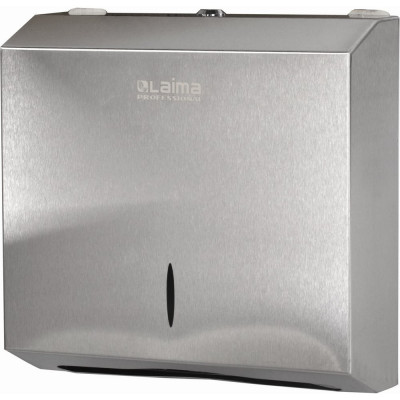 Диспенсер для полотенец LAIMA PROFESSIONAL INOX H2 Interfold нержавеющая сталь, матовый 605694