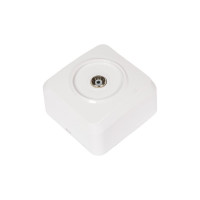 Телевизионная розетка Smartbuy 1-местная 75Ом 5-862МГц белая Юпитер SBE-03w-S1-TV
