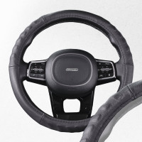 Оплетка SKYWAY Real-3 М, черная, натуральная кожа S01108005