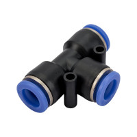 Фитинг T-образный 10 мм для пластиковых трубок ROCKFORCE RF-SPE10