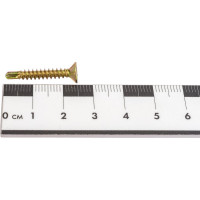 Саморезы для монтажа окон Стройбат желтый цинк с буром 3.9х25 мм 500 шт. 2540527 / 310540