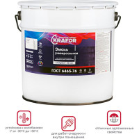 Эмаль KRAFOR ПФ-115 черная 20 кг 1 26062