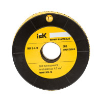 Маркировочное кольцо IEK 2-4мм, A, МК, 500шт/ролл UMK20-A