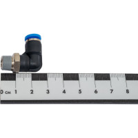 Фитинг цанговый угловой с наружной резьбой 1/8M для трубки диаметром 4 мм SHPI PL 04-R01