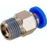 Фитинг цанговый прямой с наружной резьбой 1/8M для трубки диаметром 4 мм SHPI PC 04-R01