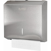 Диспенсер для полотенец LAIMA PROFESSIONAL INOX H2 Interfold нержавеющая сталь, матовый 605694