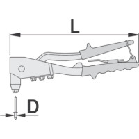 Заклепочник Unior ручной, 2.4,3.2,4.0,4.8 3838909154541