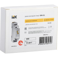 Реле тока IEK ORI 0,2-2А 24-240В AC/24В DC ORI-01-2