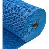 Коврик-дорожка SUNSTEP ПВХ, Zig-Zag, 5мм 0,9х12 м, синий 39-686